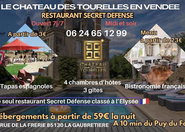 6 Personnes Vue Sur Le Chateau شقة La Gaubretiere